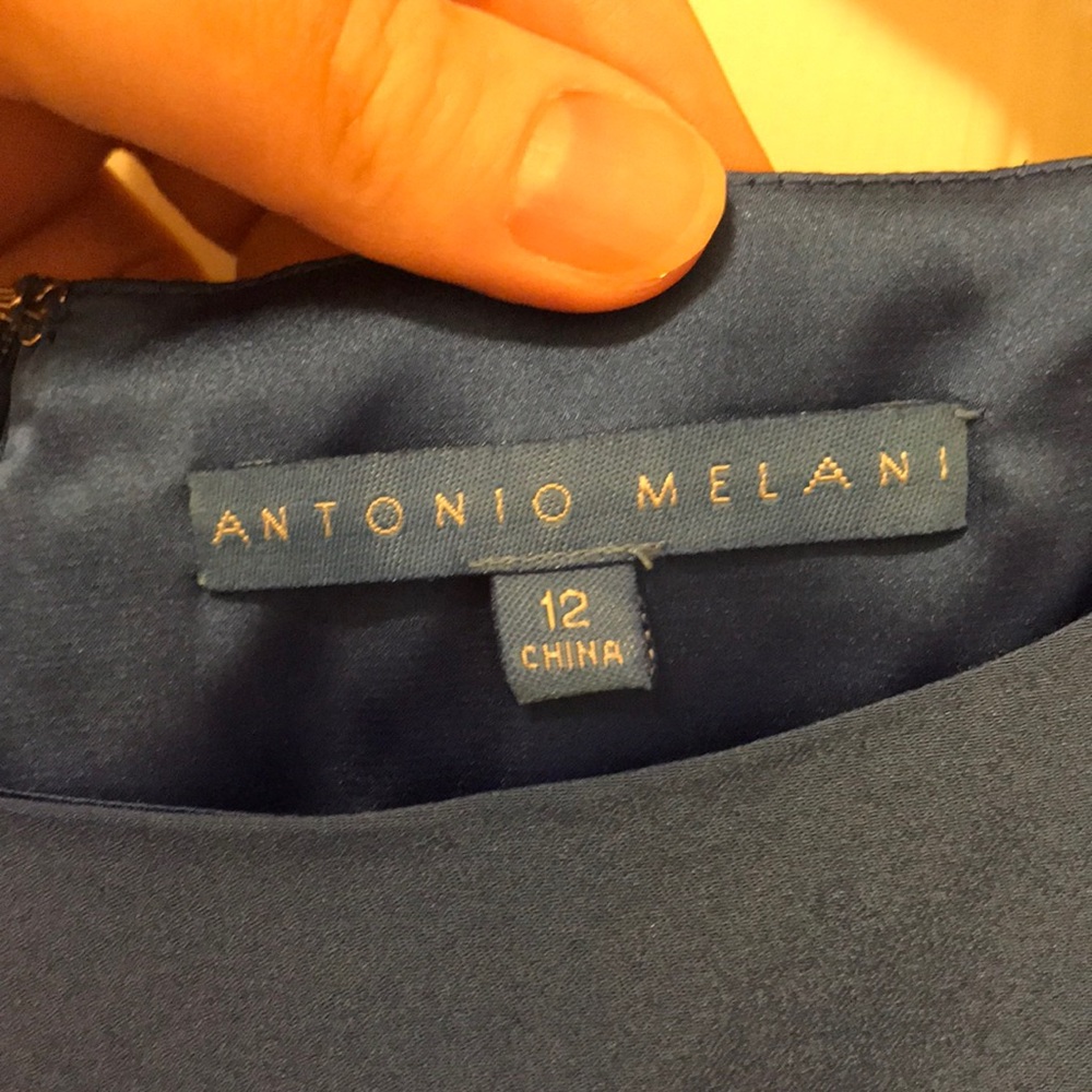 Blue Antonio Melani cocktail dress size 12 - Picture 3 of 5